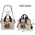thumbnail image 3 of Lunch Bag Portable Crossbody Meal Bag Cooler Bag Insulated Lunch Bag Food Bag Handheld & Crossbody Design Christmas Rabbit, 3 of 6