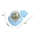 thumbnail image 3 of Piña Catnip Lickable Ball Juguetes interactivos de hierba gatera Suministros para mascotas (Azul claro) Libre de BPA, 3 of 3