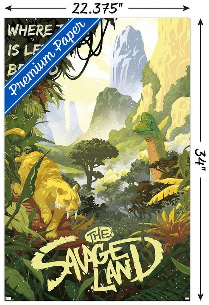 Marvel: Hero Lands - The Savage Land Wall Poster, 22.375" x 34"