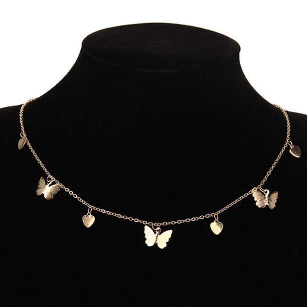 Collar de mujer Sunnimix de cadena de Corazón dorado 76 cm