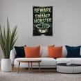 thumbnail image 5 of Retro Funny Bathroom Poster Beware of The Swamp Monster Vintage Wall Art Print Poster, 5 of 8