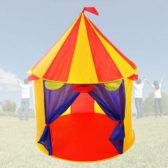 WRITWAA Easy Setup Castle Playhouse Tent for Kids, Multicolor Indoor and Outdoor Playhouse, and Portable
