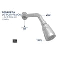 thumbnail image 2 of Regadera Redonda Ahorradora Alfa Cromado con Brazo y Chapeton Abs, 2 of 2