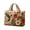 C, variant on Quilted Hummingbird Floral Tote Bag 43x40cm,Embossed Flower Bird Print Handbag,Large Capacity Reusable Shoulder Purse for Shopping Travel Daily Outdoor Use