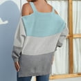 thumbnail image 4 of Aoochasliy Womens Sweaters Pullover Clothes Trendy Color Matching Pullover Squard-Neck Sweater, 4 of 6