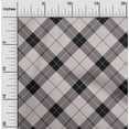 thumbnail image 1 of oneOone Georgette Viscose Fabric Tartan Check Print Sewing Fabric BTY 42 Inch Wide, 1 of 4