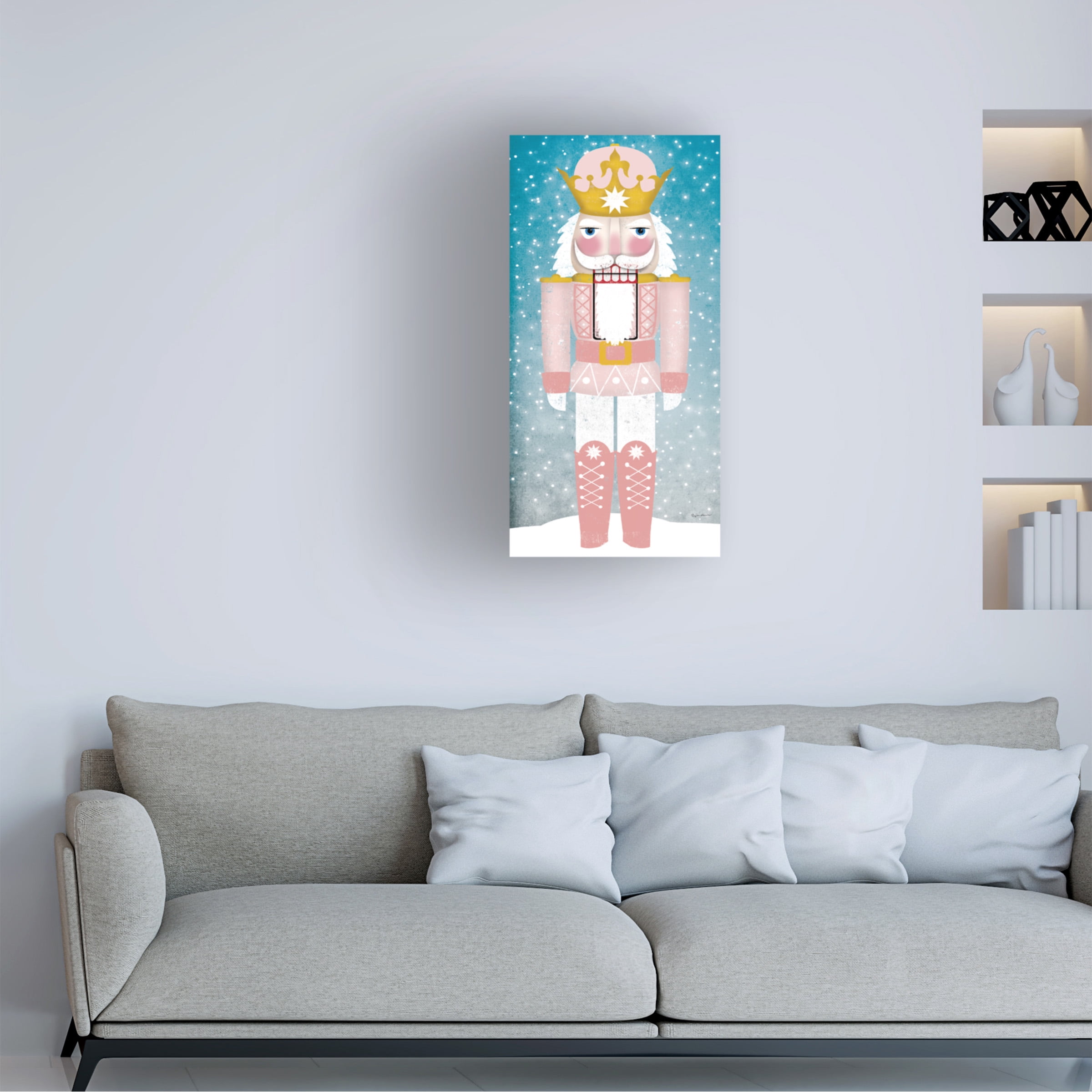 Ryan Fowler 'Nutcracker III Blush' Canvas Art