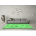 thumbnail image 3 of Ahgly Company Indoor Round Abstract Emerald Green Modern Area Rugs, 5' Round, 3 of 4