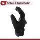 thumbnail image 3 of 1 Pair Motorcycle Cycling Gloves Breathable Heat Dissipation Cycling Gloves XL Black Blue Polar Fleece, 3 of 6