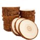 thumbnail image 1 of Discos de Madera Natural 25 Piezas Discos de Árbol de 8-9 cm con Corteza Kit de Manualidades de Madera Sin Pintar Círculos de Madera Sin Perforar Disco de Árbol con Corteza para Pintura Artística, 1 of 7