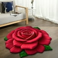 thumbnail image 4 of Luxury Floral Area Rug with 3D Visual Effect, Non-Slip Backing, Soft Crystal Velvet, Ideal for Living Room, Bedroom, Dining Room, Home, and Office Floor Mat, 4 of 6
