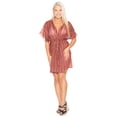 thumbnail image 4 of HAPPY BAY Women's Bathing Suit Cover-up Casual Dress 4X-5X Maroon, Stripes, 4 of 4
