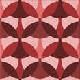thumbnail image 1 of Ahgly Company Machine Washable Indoor Square Transitional Pastel Red Pink Area Rugs, 4' Square, 1 of 7