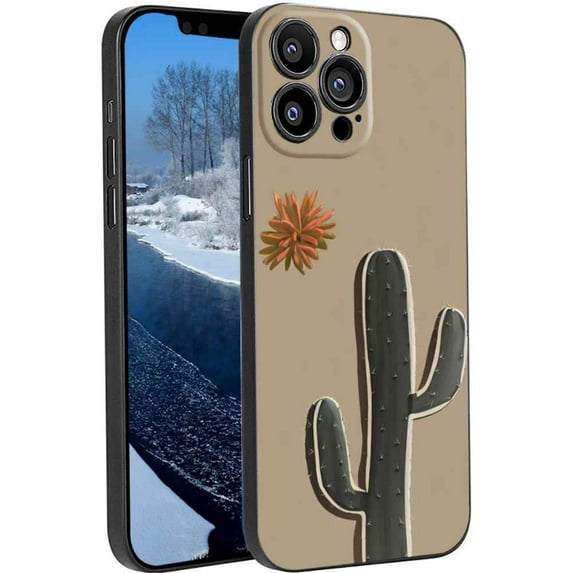 Compatible with iPhone 13 Pro Max Phone Case, Cactus-84 Case Silicone Protective for Teen Girl Boy Case for iPhone 13 Pro Max