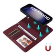 thumbnail image 2 of for Samsung Galaxy S23 Removable Wallet Case, Premium PU Leather Flip Cover with [RFID Blocking][ Detachable Card Holder][Stand Function][Wrist Strap] Shockproof Protectove Phone Cover,Winered, 2 of 10