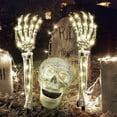thumbnail image 4 of Estacas de mano de esqueleto LED para decoración de Halloween, estacas de esqueleto de aspecto realista, estacas de césped de patio de graveard, 4 of 4
