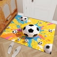 thumbnail image 2 of Abstract Sports Soccer Area Rugs, Painted Theme Carpet, Washable Non Slip Low Pile Soft Rug for Entryway Bedroom Decor Mat 2ftx3ft, 2 of 8