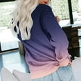 thumbnail image 3 of Dyegold Sweatshirts for Teen Girls Womens Long Sleeve Crew Neck Ombre Pullover Tops Hoodies Casual Loose Gradient Sweaters T Shirts, 3 of 4