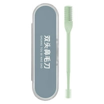 Beauos 360° Rotating Nose Hair Trimme, Dual-Head Upgrade, Painless Unisex Grooming Tool, Stainless Steel Blades, Portable Case, 1 PCS