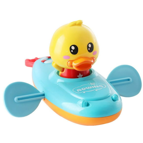 Kids Bath Toy Bath Yellow Duck Pull String Swimming Toy Bath Accessory Floats Without Battery Duck Toy For Children