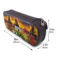 thumbnail image 3 of Lsque Fall Village Scenery Printed Big Capacity PU Leather Pencil Case Large Pencil Pouch Stationery Pen Bag Pencil Holder for Teen, 3 of 6