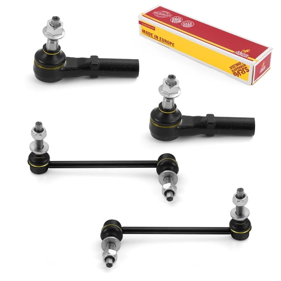 Metrix Premium Chassis Parts - 4 PC Outer Tie Rod End & Front Sway Bar Stabilizer End Link Kit Fits 05-10 Chrysler 300, 05-08 Dodge Magnum, 08-10 Challenger, ES3571, K80823 K80822
