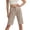 Beige, variant on Womens Casual Loose Fit Solid Color Cropped Trousers For Everyday Comfort And Stylish Outfits Peg Pants for Women, Size S