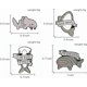 thumbnail image 2 of Cute Cartoon Brooch Pins Enamel Brooches Lapel Pins Badge Women Clothing Bag Decor, 2 of 4