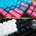 thumbnail image 5 of 108 Keys PBT Pudding Keycaps Set OEM Profile Double Shot for Mechanical Keyboard Layout Sky Blue, 5 of 6