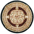 thumbnail image 2 of SAFAVIEH Classic Flanagan Oriental Wool Area Rug, Black, 8' x 8' Round, 2 of 8