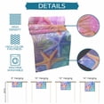 thumbnail image 7 of Table Runner Dresser Scarf 13 x 72 Inch Summer Romantic Yellow Blue Starfish Plant Table Runners Non-Slip Heat Kitchen Dining Table Decor for Indoor Outdoor Home Party Decoration, 7 of 7