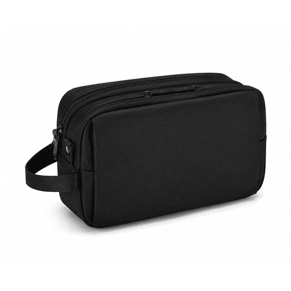 Men’s Toiletry Bag Travel Dopp Kit Organizer, Water-Resistant Shaving Kit Bag, Bathroom Accessories Organizer, Medium, Black