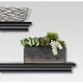 thumbnail image 3 of AHDECOR Floating Wall Shelves Ledge Shelf Black, 4 Inches Deep, Set of 2, 3 of 6