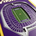 thumbnail image 2 of Minnesota Vikings 8'' x 32'' 3D StadiumView Banner, 2 of 3