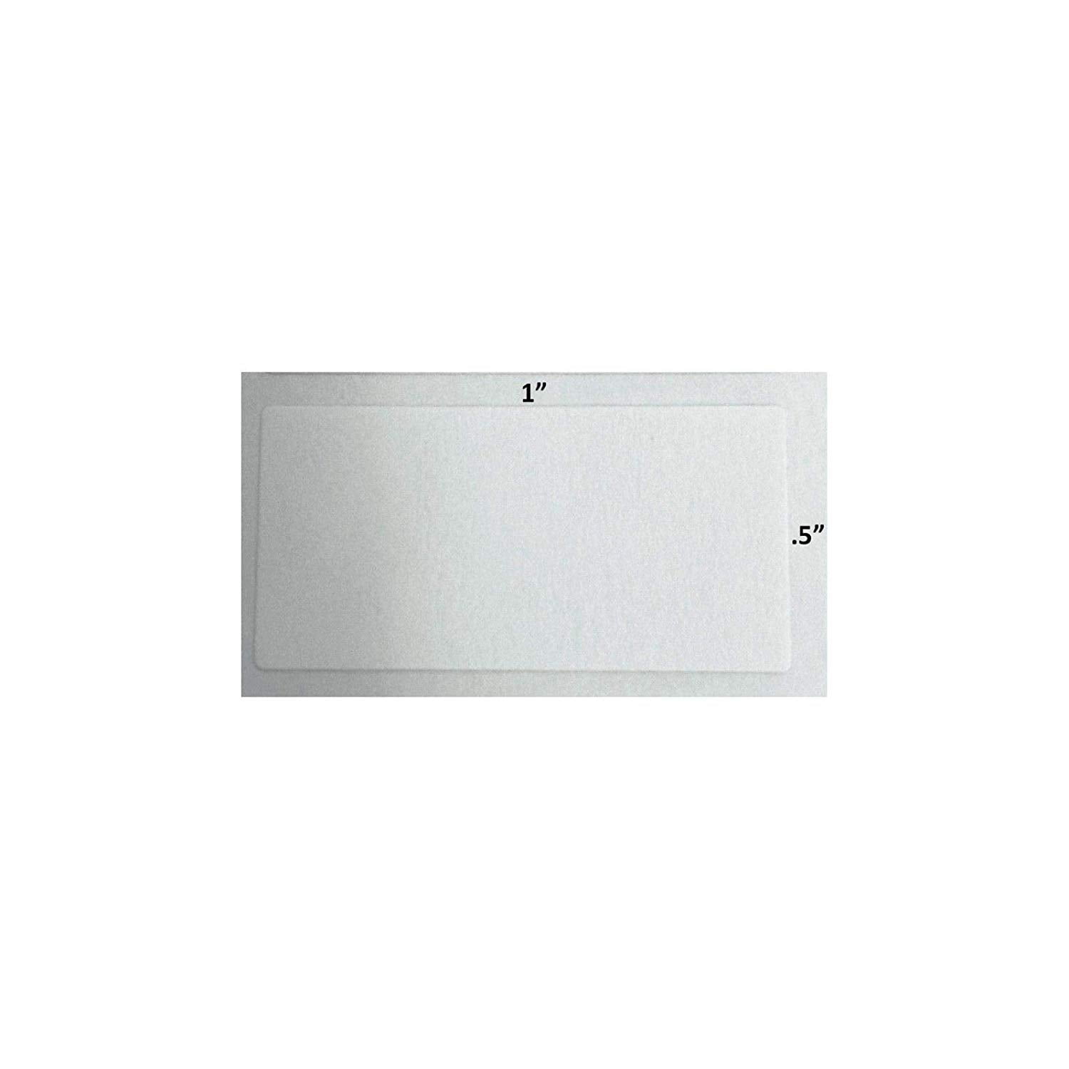 1 x .5 Stick On Rectangle Tag 1008 Pack All Purpose Plain White Rectangular Self Adhesive Labels