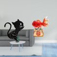 thumbnail image 2 of Reloj de pared,Reloj de pared con diseño de gato para guardería,sala de juegos y interior,Estatua decorativa,Estatua de pez del Feng Shui chino,escultura koi,Decoración de escritorio Adorno, 2 of 8