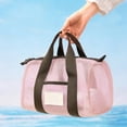 thumbnail image 5 of Mesh Wet Dry Separation Duffle Bag Adjustable Shoulder Strap Large Capacity Beach Pool Travel Handbag Multi Solid Color Options, 5 of 7