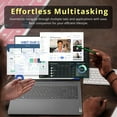 thumbnail image 6 of Lenovo Yoga 7i 2-in-1 16" 2K Touchscreen Laptop, Intel Ultra 7 155U, 16GB LPDDR5X, 1.28TB Storage(1TB SSD +288GB Docking Station Set), Backlit Keyboard, Fingerprint Reader, WiFi 6E, Win 11, Grey, 6 of 8