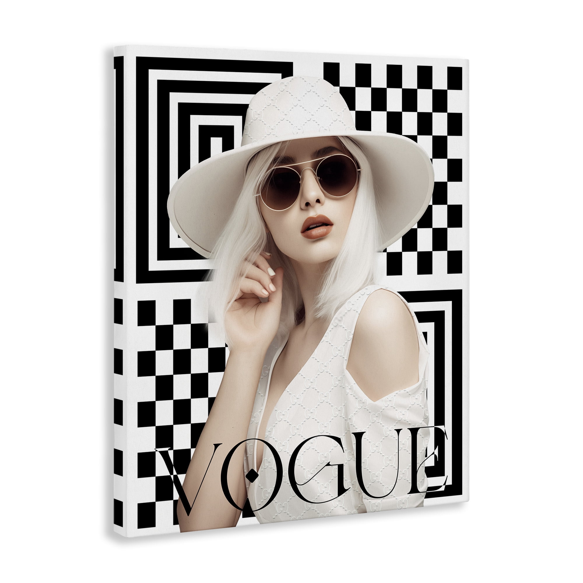 Stupell Industries Mod Elegance Woman Fashion Painting Wrapped Canvas Art Print Wall Art, 30 x 40