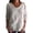 White04, variant on Summer Tops Solid Round Neck Fringe Trim Three Quarter Sleeve Blouse, Crinkled Textured Loose Fit Tops, Raw Edge Frayed Hem Shirts Summer Tops