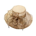 thumbnail image 6 of Womens Summer Dress Hat Wide Leaf Flower Bridal Shower Hat Sun Hats Beach Hat, 6 of 6
