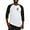 Black/White, variant on - Deutschland (Germany) Eagle Baseball Jersey - Cotton Baseball Jersey, 3/4 Raglan Sleeve Shirt