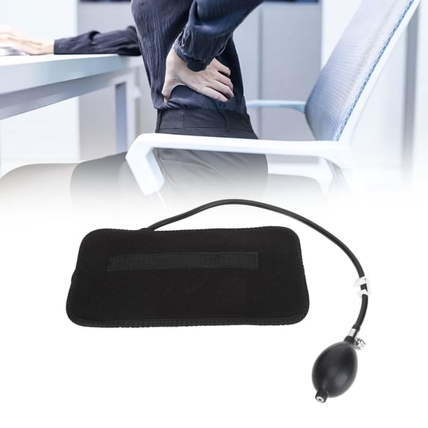 Cojín Inflable Para La Cintura, Almohada Inflable De Apoyo Lumbar, Diseño Ergonómico Portátil, Cómodo, Multiusos, Con Bomba Para Avión Para Silla De Oficina