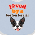 thumbnail image 4 of Inktastic Boston Terrier Dog Gift Girls Baby Bib, 4 of 4