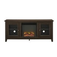 Walker Edison Fireplace TV Stand for TVs up to 60", Espresso