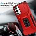 thumbnail image 6 of Allytech Rugged Case for Samsung Galaxy A34 5G, [Slide Camera Cover] [360° Rotating Kickstand] [Military Protection] Non-Slip Anti-Fall Anti-Scratch Shockproof Heavy Duty Case - Red, 6 of 8