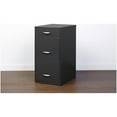 thumbnail image 4 of Space Solutions 18 inch 3 Drawer Metal File Cabinet with Pencil Drawer Charcoal, 4 of 10
