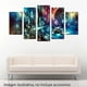 thumbnail image 2 of Cuadro decorativo Cuadros Abigail para sala Comedor y recamara Paisaje Espacial fantasia 5 piezas, 2 of 5