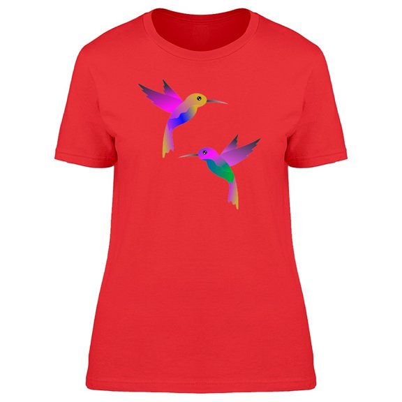 Colorful Love Hummingbirds Tee Women's -Image by Shutterstock