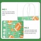 thumbnail image 4 of Football Party Favor Paper Bags Soccer Snack Bags for Boy's Birthday Party Green Kraft Paper Carrying 10Pcs, 4 of 4